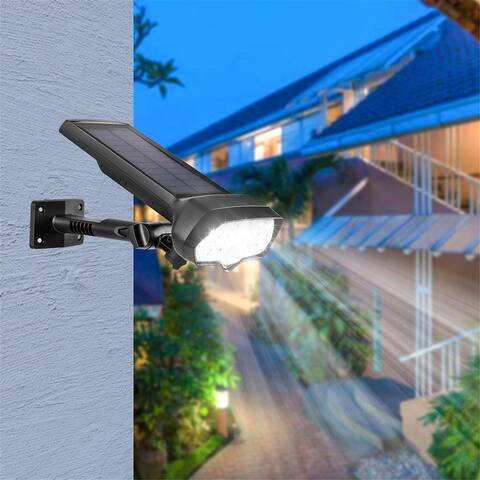 Adjustable LED Solar Power Light Motion Sensor Spot Garden Wall Lamp