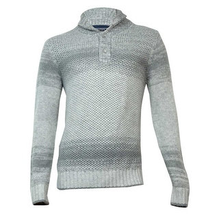 Nautica Men's Ombre Shawl Collar Sweater (M, Grey Heather) - M