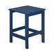 preview thumbnail 16 of 55, Laguna Poly Eco-Friendly Outdoor Patio Square Side Table Navy Blue