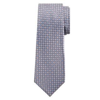 Marquis Men's Blue And Gray Checkered 3 1/4 Tie & Hanky Set TH100-009