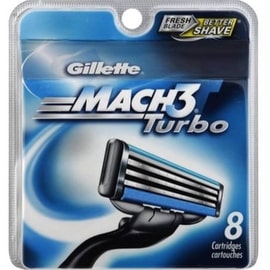 Gillette MACH3 Turbo Cartridges 8 ea