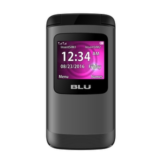 BLU Zoey Flex Z130 Unlocked GSM Dual-SIM Flip Phone w/ Quick-Glance Window