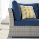 Corvus Fabric Cushions/Grey Wicker 8-piece Patio Conversation Set - Thumbnail 16