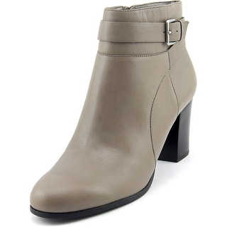 Cole Haan Rhinecliff Bootie Women Round Toe Leather Gray Ankle Boot