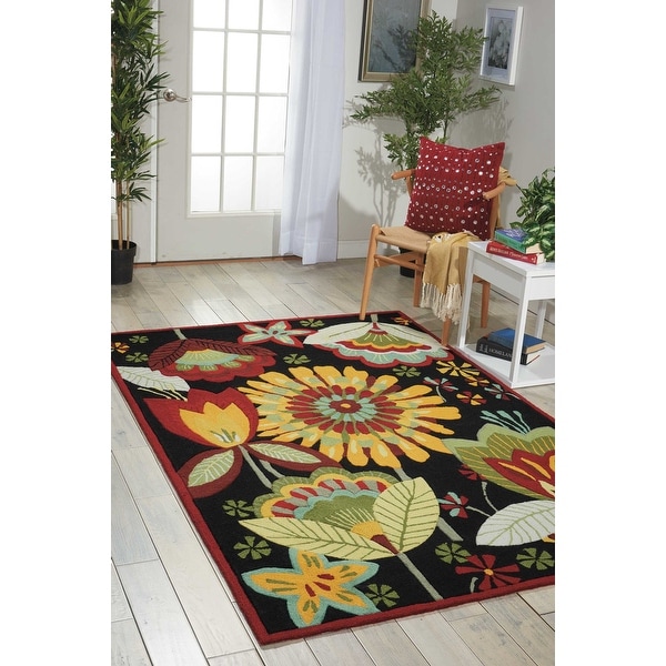 Nourison Fantasy Abstract Wildflower Floral Area Rug