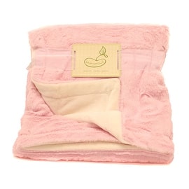 Beansprout Pink Lux Micro Mink Crib Throw Blanket