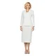 Giovanna Signature Women's Notch Collar 2pc Skirt Suit in Better Crepe - Thumbnail 8