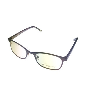Jhane Barnes Mens Opthalmic Eyeglass Modifed Rectangle Metal Omega Brown - Medium