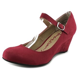 American Rag Ameesha Women Open Toe Synthetic Red Wedge Heel