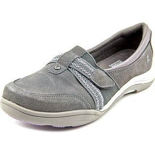 Grasshoppers Chase Women Round Toe Suede Gray Loafer
