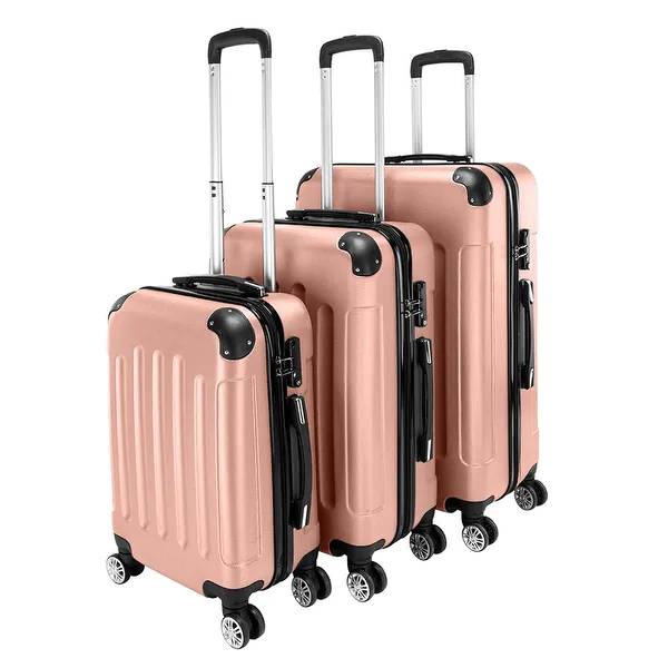 3-in-1 Portable ABS Trolley Case Suitcase Luggage Set 20" / 24" / 28"