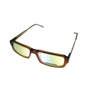 Converse Opthalmic Eyeglass Modified Rectange Plastic Frame Digital Brown