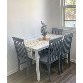 Porch & Den Pompton 5-piece Dining Set with Slat Back Chairs