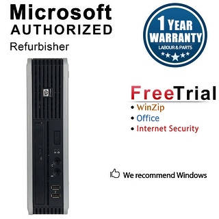 HP DC7900 Desktop Computer USFF Intel Core 2 Duo E8400 3.0G 4GB DDR2 80G Windows 10 Pro WIFI 1 Year Warranty (Refurbished)