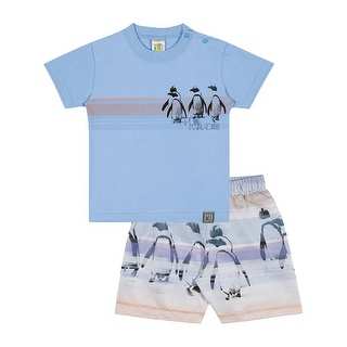 Baby Boy Outfit T-Shirt and Shorts Pulla Bulla Sizes 3-12 Months