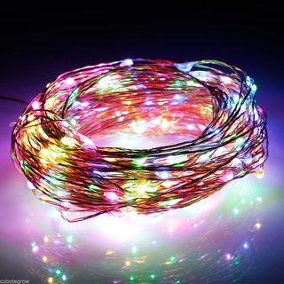 Multi-color 300 LED Starry String Light Christmas Tree Decor 98 Feet Copper Wire