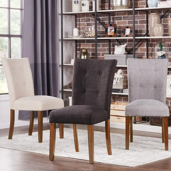 slide 1 of 8, Hutton Upholstered Dining Chairs (Set of 2) by iNSPIRE Q Classic