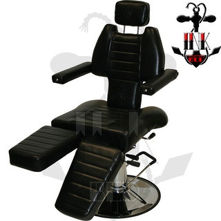 InkBed Tattoo Reclining Sturdy Hydraulic Ink Chair Salon Studio Equipment