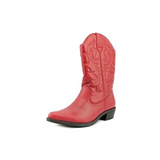 Rampage Valiant Pointed Toe Synthetic Western Boot