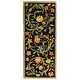 preview thumbnail 12 of 46, SAFAVIEH Handmade Chelsea Hali French Country Floral Scroll Wool Rug 2'6" x 10' Runner - Black