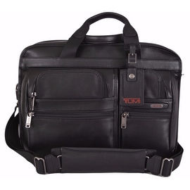 New Tumi Men's T Pass 963516 Leather Slim Laptop Briefcase Messenger Bag