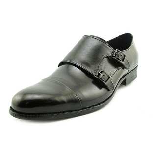 Kenneth Cole NY Mis-chief Men Round Toe Leather Black Loafer