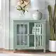 Simple Living Portland Glass Door Cabinet - Thumbnail 4
