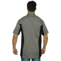 Men's Basic Mechanic Work Shirt Button-Down 2 Front Pockets Casual Top 2 Tone M-XL,2XL-5XL - Thumbnail 8