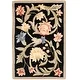 preview thumbnail 28 of 46, SAFAVIEH Handmade Chelsea Hali French Country Floral Scroll Wool Rug 1'8" x 2'6" - Black