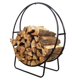 Sunnydaze Steel Firewood Log Hoop - Multiple Sizes Available