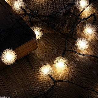 Chuzzle Ball Fairy Solar Powered 20 LED String Lights Christmas Wedding Party US