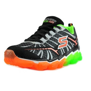 Skechers Boys Skech Air Turbo Shock Youth Round Toe Synthetic Black Sneakers