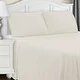 preview thumbnail 8 of 15, Superior Trellis Extra Soft Brushed Cotton Flannel Sheet Set Solid/King - Ivory