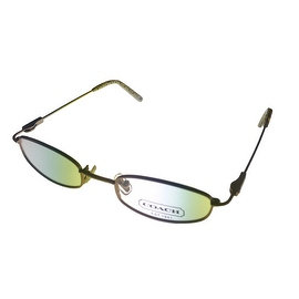 Coach Womens Opthalmic Eyeglass Frame Modified Rectangle Metal, Sand Jenna 112 - Medium