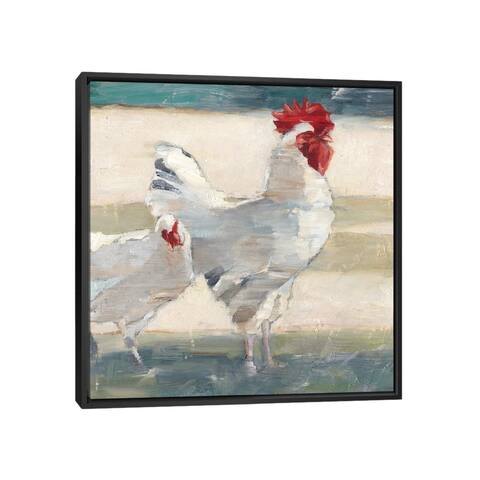 iCanvas "Chicken Yard I" by Ethan Harper Framed Canvas Print