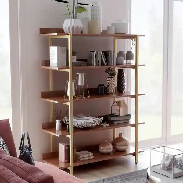 Bizi Contemporary Metal 5-Tier Display Shelf by Furniture of America