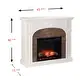 Kelley White Stacked Stone Effect Electric Fireplace - N/A - Thumbnail 6