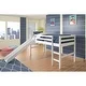 Donco Kids Twin-size Tent Loft Bed with Slide - Thumbnail 2