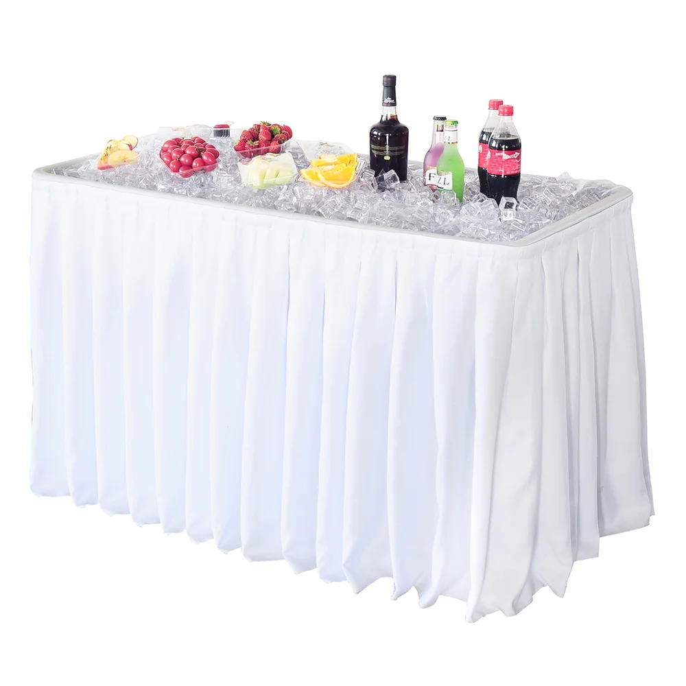 Modern Home 4-inch Party Ice Bin Table with Skirt