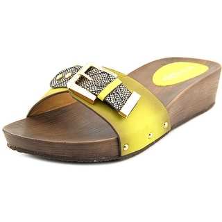 Patrizia By Spring Step Celine Open Toe Leather Slides Sandal