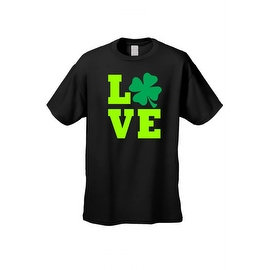 Men's T-Shirt Irish Lucky Leaf Plush Love Ireland St. Patrick's Day Alcohol Drink Beer