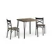 Furniture of America Zath Industrial Metal Compact 3-piece Dining Set - Thumbnail 22