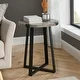 preview thumbnail 22 of 33, Middlebrook Barnett Round Metal Wrap Side Table