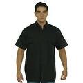 Men's Basic Mechanic Work Shirt Button-Down 2 Front Pockets Casual Top 2 Tone M-XL,2XL-5XL - Thumbnail 0