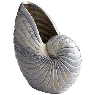 Cyan Design 8700 Rippled Shell 17" Tall Ceramic Oceanic Vase