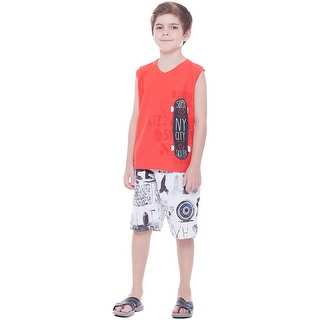 Boys Outfit Tank Top Muscle Shirt and Shorts 2pc Set Kids 2-10 Years Pulla Bulla