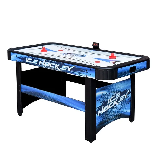Face-Off 5-Ft Air Hockey Game Table for Family Game Rooms with Electronic Scoring