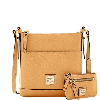 Dooney & Bourke Calf Letter Carrier with Small Coin Case (Introduced by Dooney & Bourke at $195 in Sep 2016) - Caramel