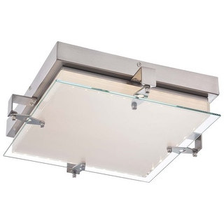 Kovacs P1121-084-L 1 Light LED Flush Mount Ceiling Fixture from the Cuff Link Collection