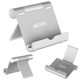 Skiva Desktop Multi-Angle Adjustable Portable Aluminium Stand Holder for iPad Pro Air mini, iPhone 6s Plus, Samsung Galaxy S7